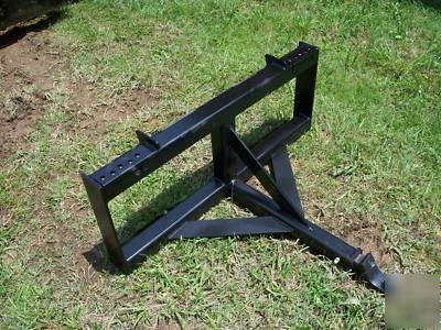 Quick hitch reciever skid loader steer bobcat