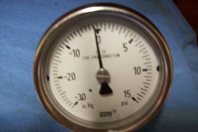 Wika 0-30PSI in.hg gauge w/nupro selector valve / used