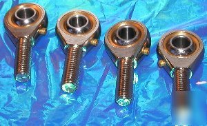 4 male tie rod end link heim joint 16MM 2RIGHT 2LEFT