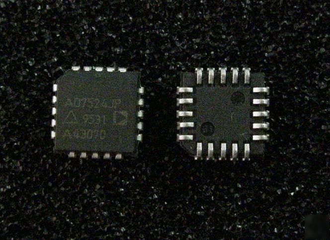 AD7524JP ic dac 8BIT multiplying 20-plcc lot of 3