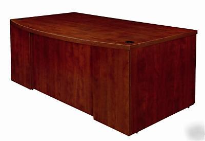 Dark cherry executive computer desk office furniture
