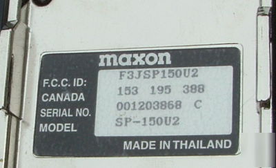 Maxon sp-150 U6 2 way radio w/charger base uhf 16 chan