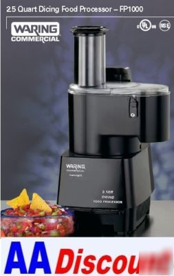 New waring dicing food commercial processor FP1000 new