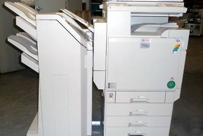 Ricoh aficio 3245C color mfp copier with fisher stapler