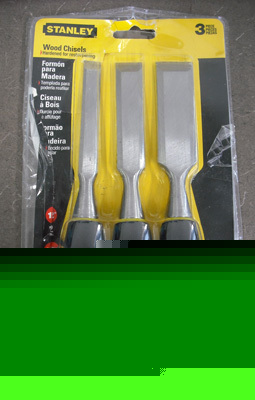 Stanley 16-150 short blade 3 piece wood chisel set 