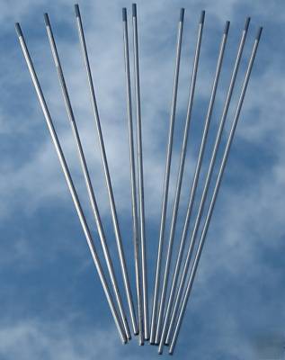 Tungsten electrodes 2.4 x 2% ceriated (qty 10) +collet