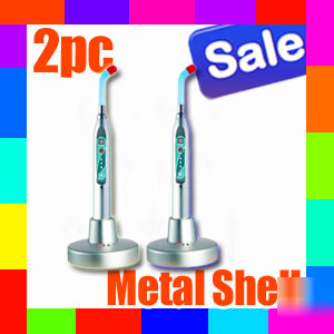 2X dental delma cordless curing light lamp high power 