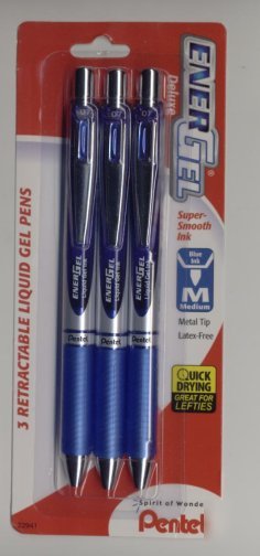 6 * pentel energel gel rt pens 0.7MM blue