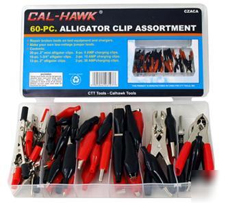 Alligator clip electical test lead assortment 60 piece 