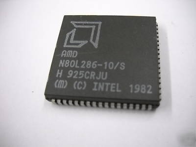 Amd N80L286-10/s cpu 286 plcc
