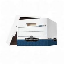 Cardboard storage file bankers box 12X15X10 fellowes