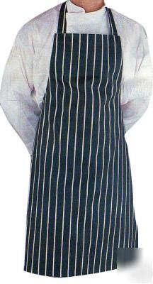 Chefs butchers blue stripe apron 100% cotton