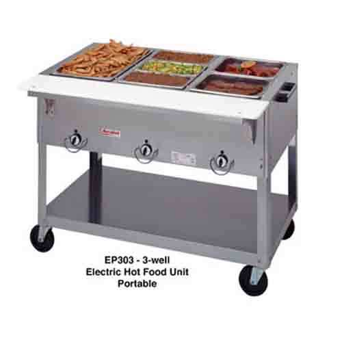 Duke EP304SW hot food table, 4 well, 58 3/8