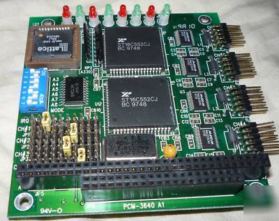 Emac pcm-3640 4-port rs-232 interface module pc/104 