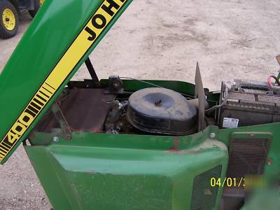John deer 400 garden tractor mower
