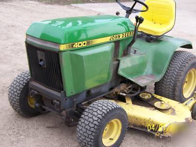 John deer 400 garden tractor mower