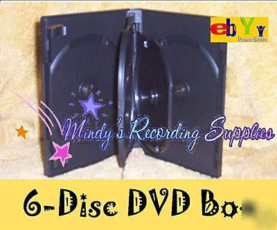 New THIN6 dvd cd 6 discs slim movie box six 5-pk 21 mm