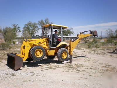 New jcb 210-s backhoe, trailer, chevy c-70 dumptruck