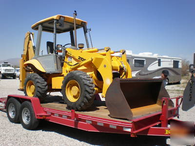 New jcb 210-s backhoe, trailer, chevy c-70 dumptruck