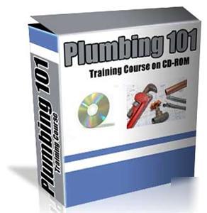 New plumbing plumber pipe fitting training course cd