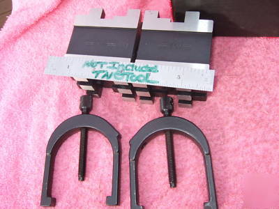 New starrett 568 v-blocks(2)w/clamps xlnt $383 when wow