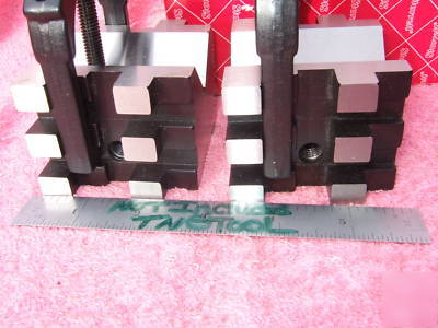 New starrett 568 v-blocks(2)w/clamps xlnt $383 when wow