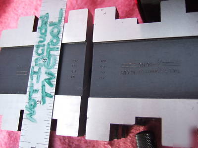 New starrett 568 v-blocks(2)w/clamps xlnt $383 when wow
