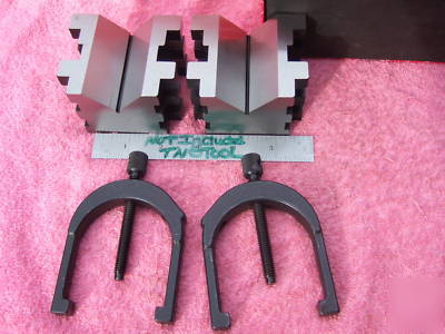New starrett 568 v-blocks(2)w/clamps xlnt $383 when wow