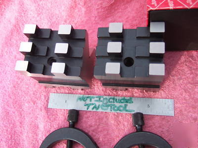 New starrett 568 v-blocks(2)w/clamps xlnt $383 when wow