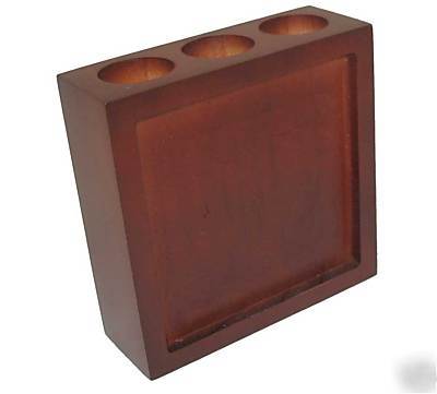 Rosewood pencil holder for (1) 4 1/4