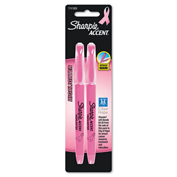 Sanford 1741909 accent pink ribbon highliter (12 packs)