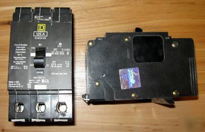 Square d edb 125 a 125A 3 pole 277 480 breaker EDB34125