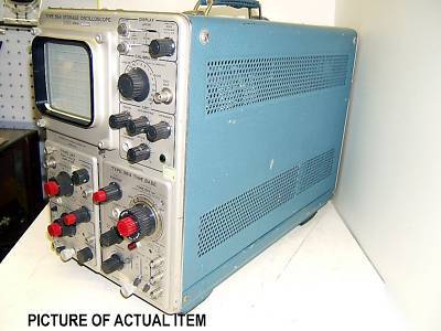 Tektronix dual trace oscilloscope diagnostic scope
