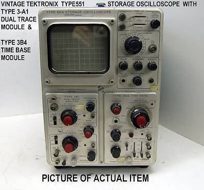 Tektronix dual trace oscilloscope diagnostic scope