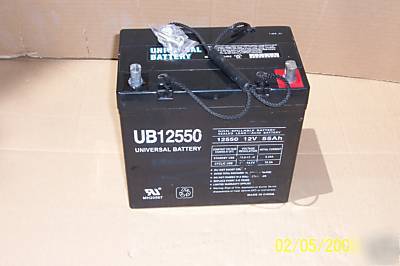 UB12550 22NF 12V 55AH sealed lead acid sla battery