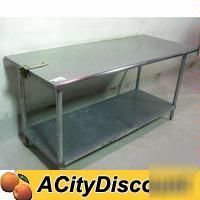 Used advance tabco commercial work prep utility table