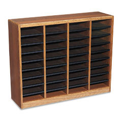 Safco wood ez stor literature organizer