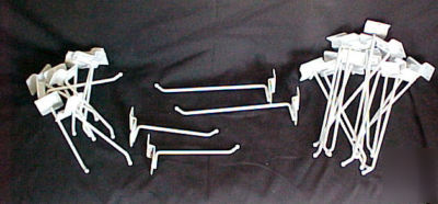 Slatwall white steel hooks 4