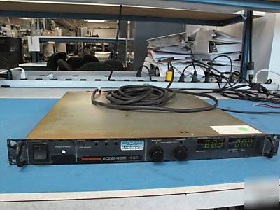 Sorensen DCS60-18 0-60V, 0-18AMP output, 115VAC in