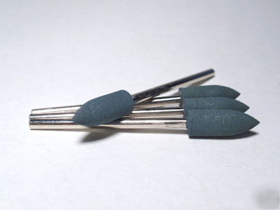 Mounted rubber polishing point (462) bullet- fine grit