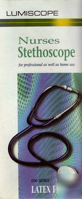 New 2 lumiscope nurses stethoscopes black