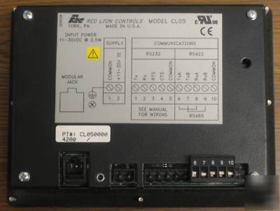 Red lion CL05 paradigm operator interface