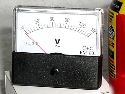 120 vac ac line analog panel meter generator voltmeter