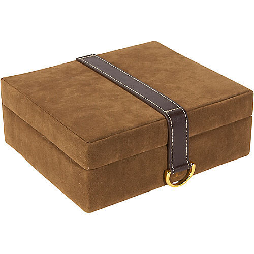 Budd leather suede w/ leather jewel box -concealed