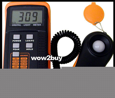 Digital light meter 200,000 lux tester fc photo camera