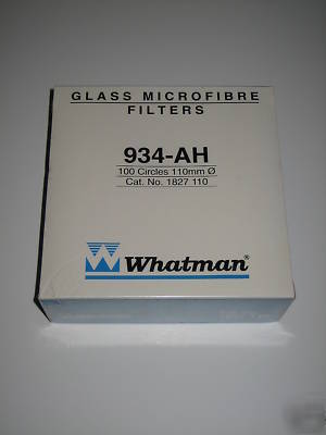 Glass filters, 934-ah 110MM 100CT, whatman 1827-110 