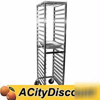 Knock-down s/s steam pan rack - holds 19 pans