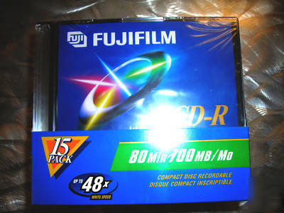 New - (60) count-- fuji cd-r 48X 700MB great for music 