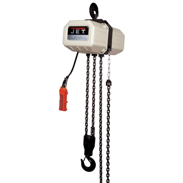 New jet 2-ton 15' 1-phase electric chain hoist 211500 