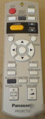 Panasonic N2QAYB000367 remote for pt-FW300U projector